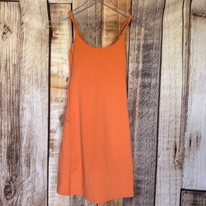 Athleta Girl Everyday Dress Orange Athletic Tennis Built In Shorts Size XL